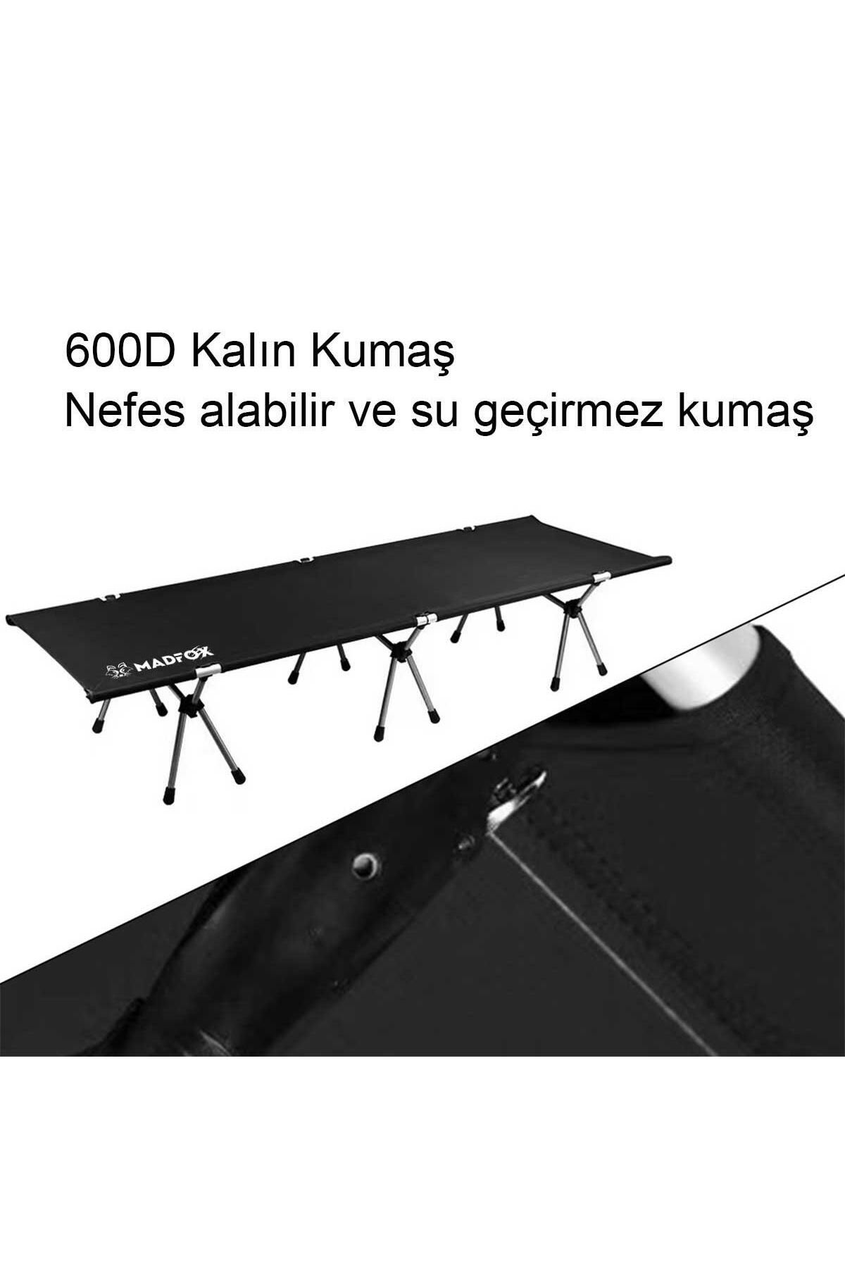 Madfox Avanger Katlanır Kamp Yatağı [ Kampet ] Siyah