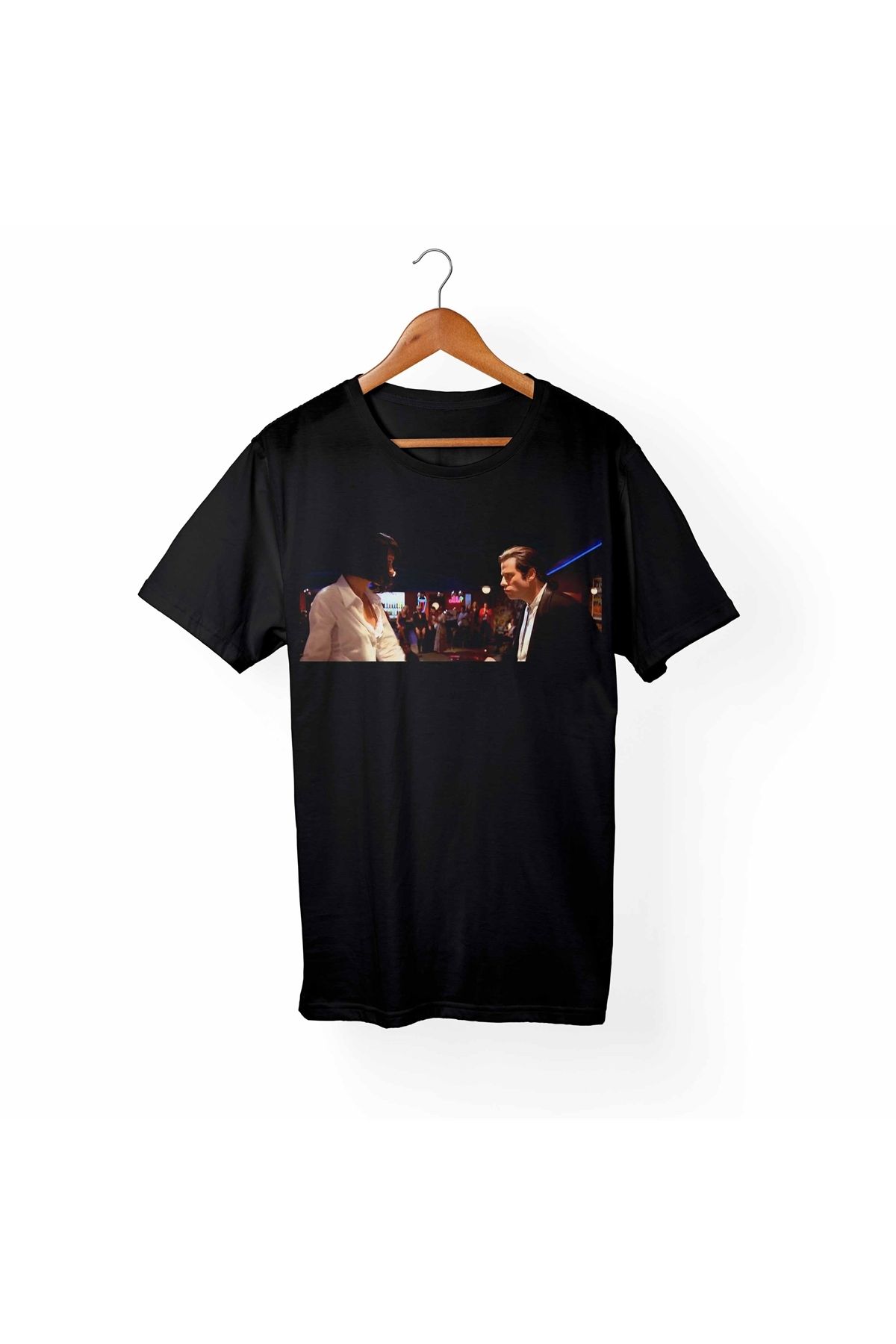 Alfa Tshirt Tricou Negru Pentru Copii Pulp Fiction Unisex - 5–6 years