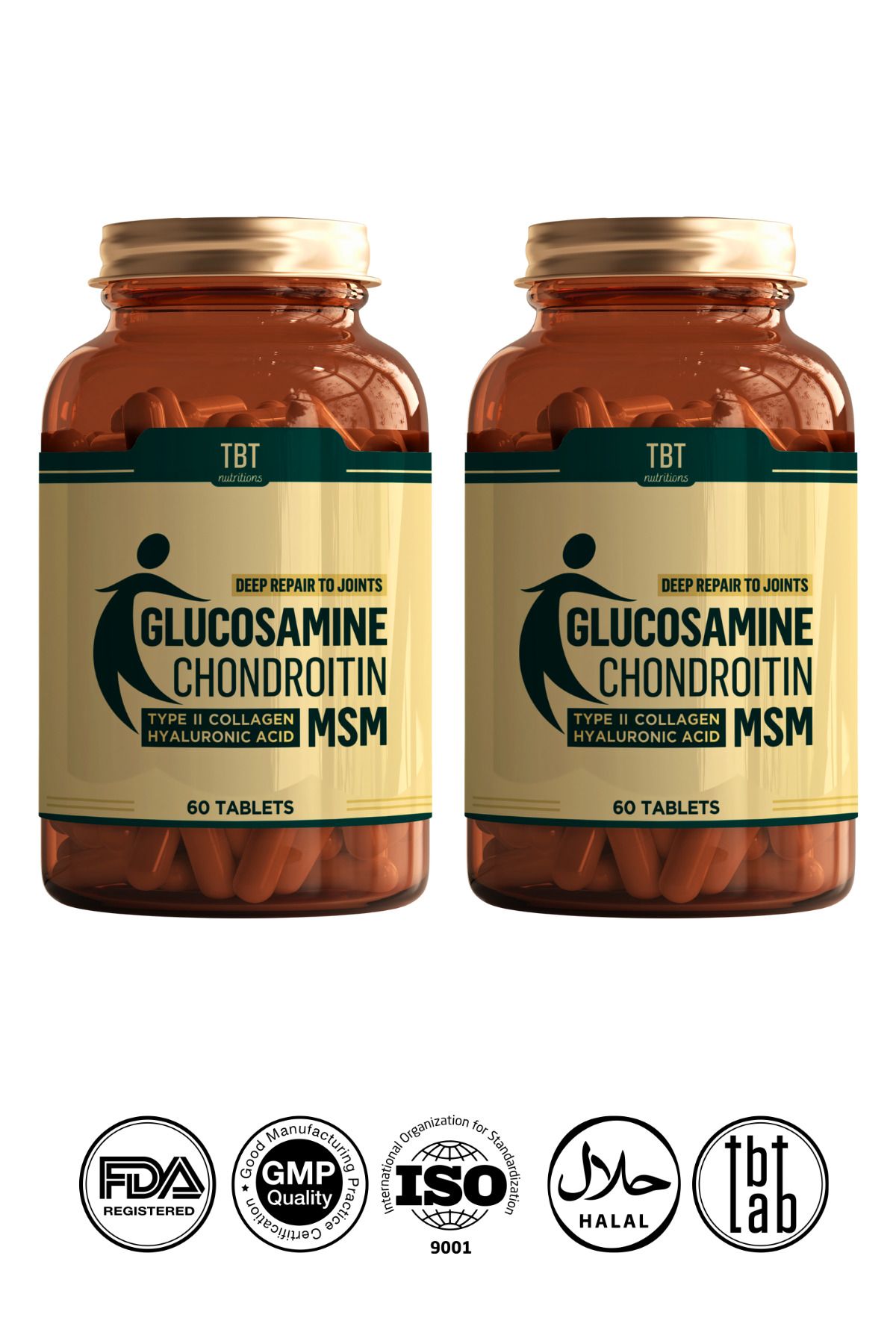 TBT Multi Glukozamin: 9 Sinerjik Içerik Ile Eklemlere Derinlemesine Bakım 2 Adet | 60 Tablet |