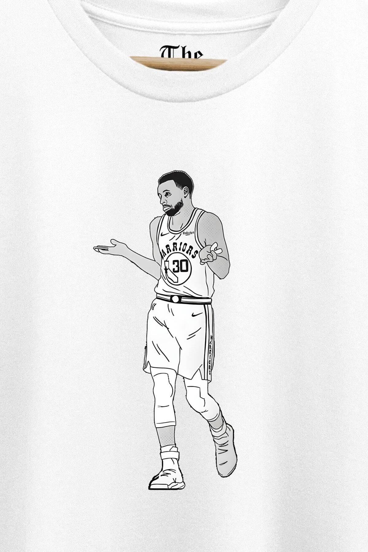 Stephen curry white shop t shirt