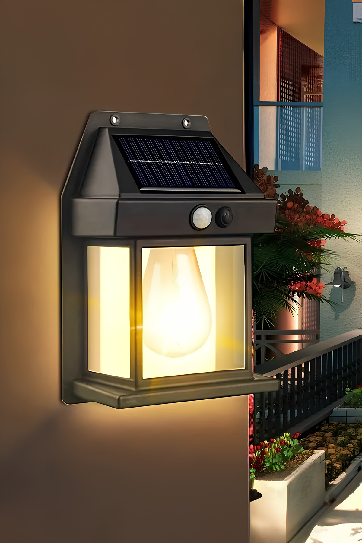 2025 Model Yeni Suya Dayanıklı Harekete Duyarlı Güneş Enerjili Solar Led Dış Mekan bahçe lambası 6