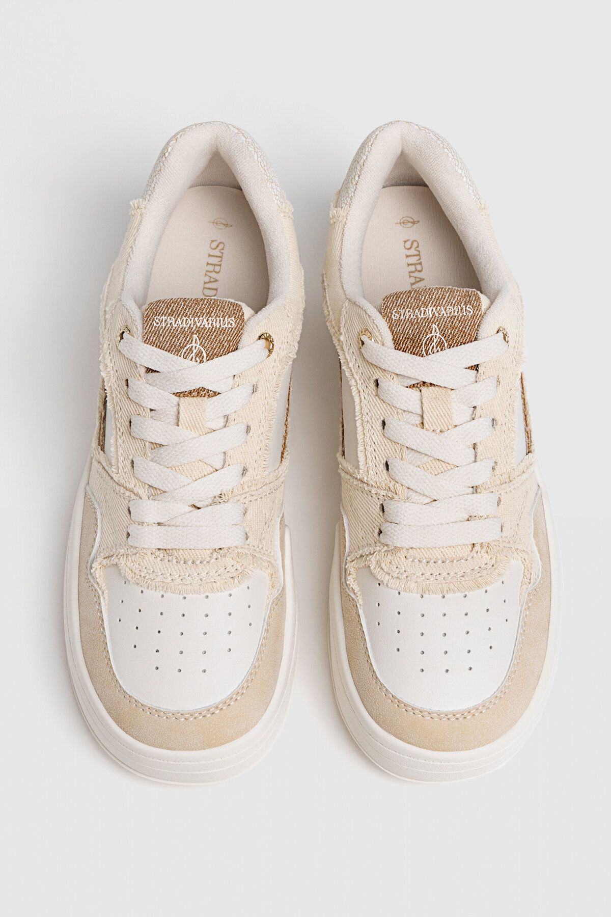Stradivarius white platform sneakers sales