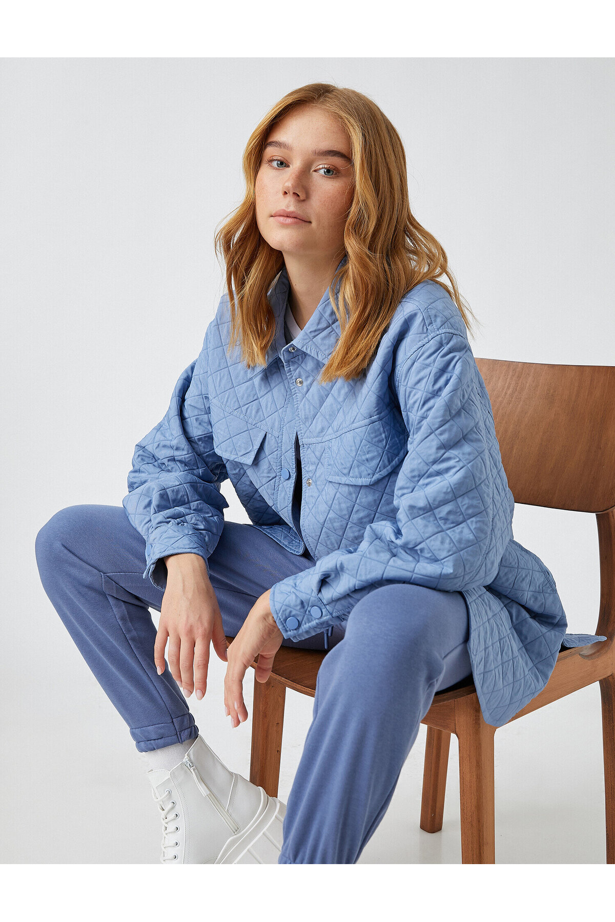 Quilted Jacket with Pocket Detail