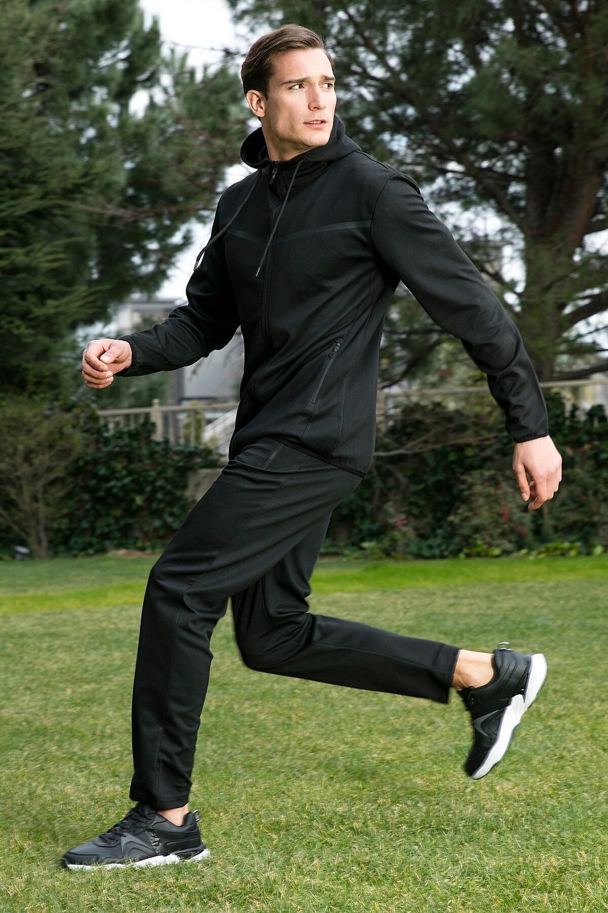 Mens tracksuit slim hot sale fit