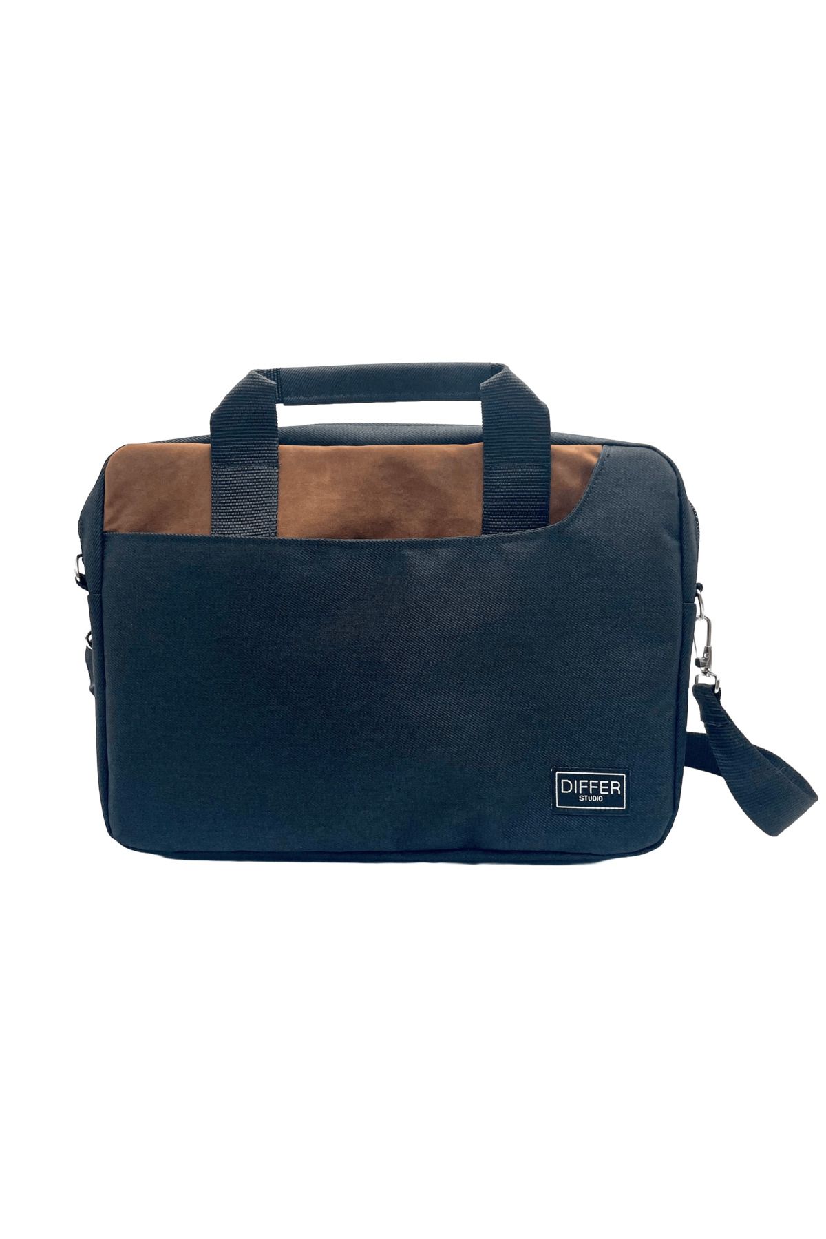 Differ-Studio 13-14'' Inch Brown Suede - Black Unisex Laptop/macbook/notebook/computer/briefcase 2