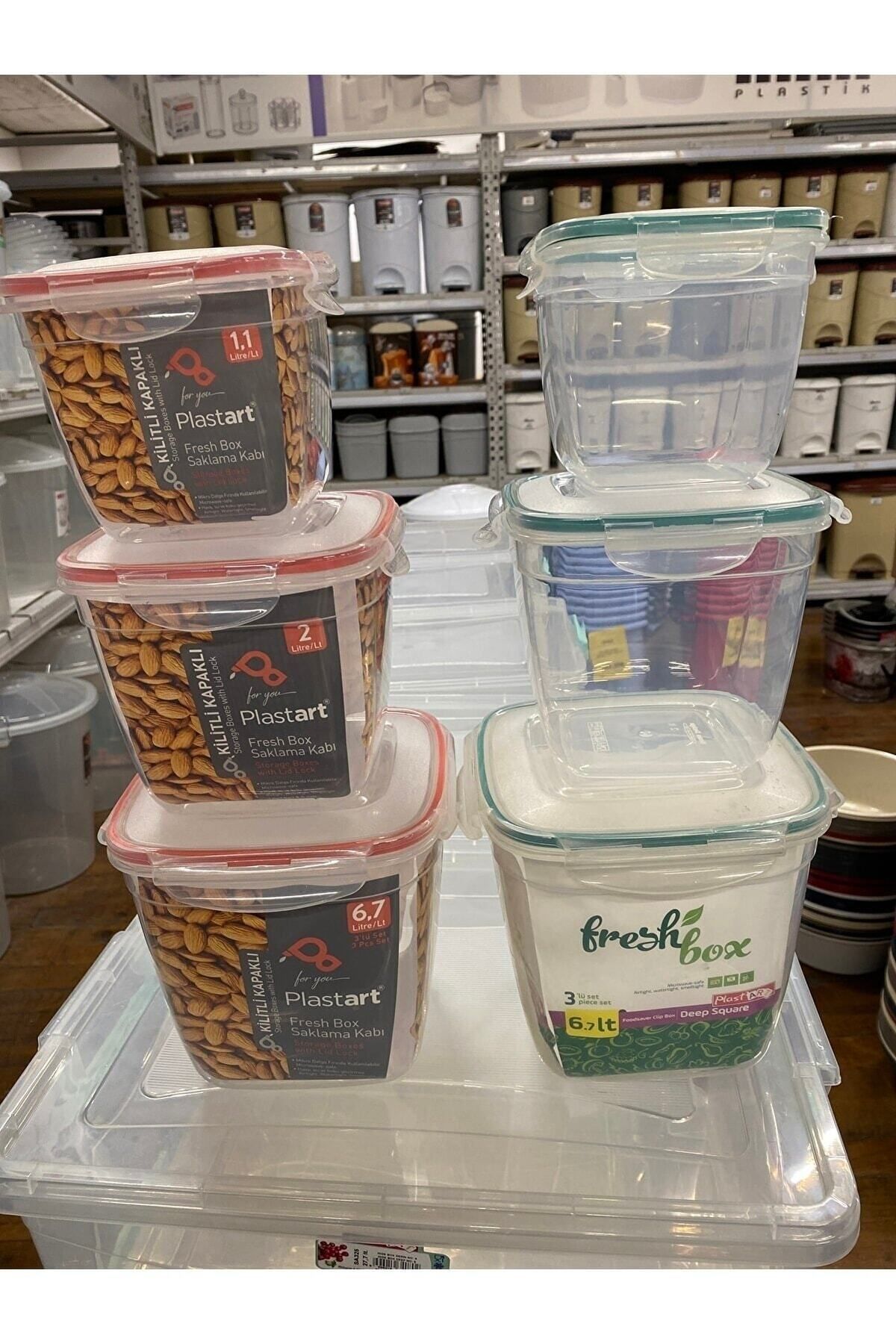 Viyalente-Fresh Box Deep Square Set of 3 Storage Container Lc360 Lc360 3