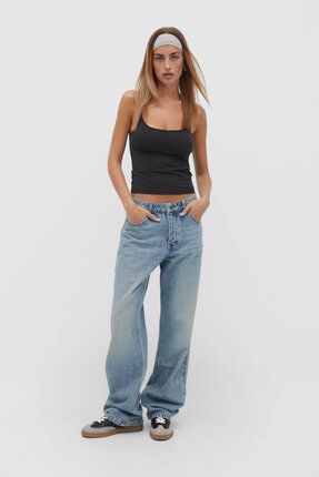 Stradivarius Orta bel jean Fiyat Yorumlar Trendyol
