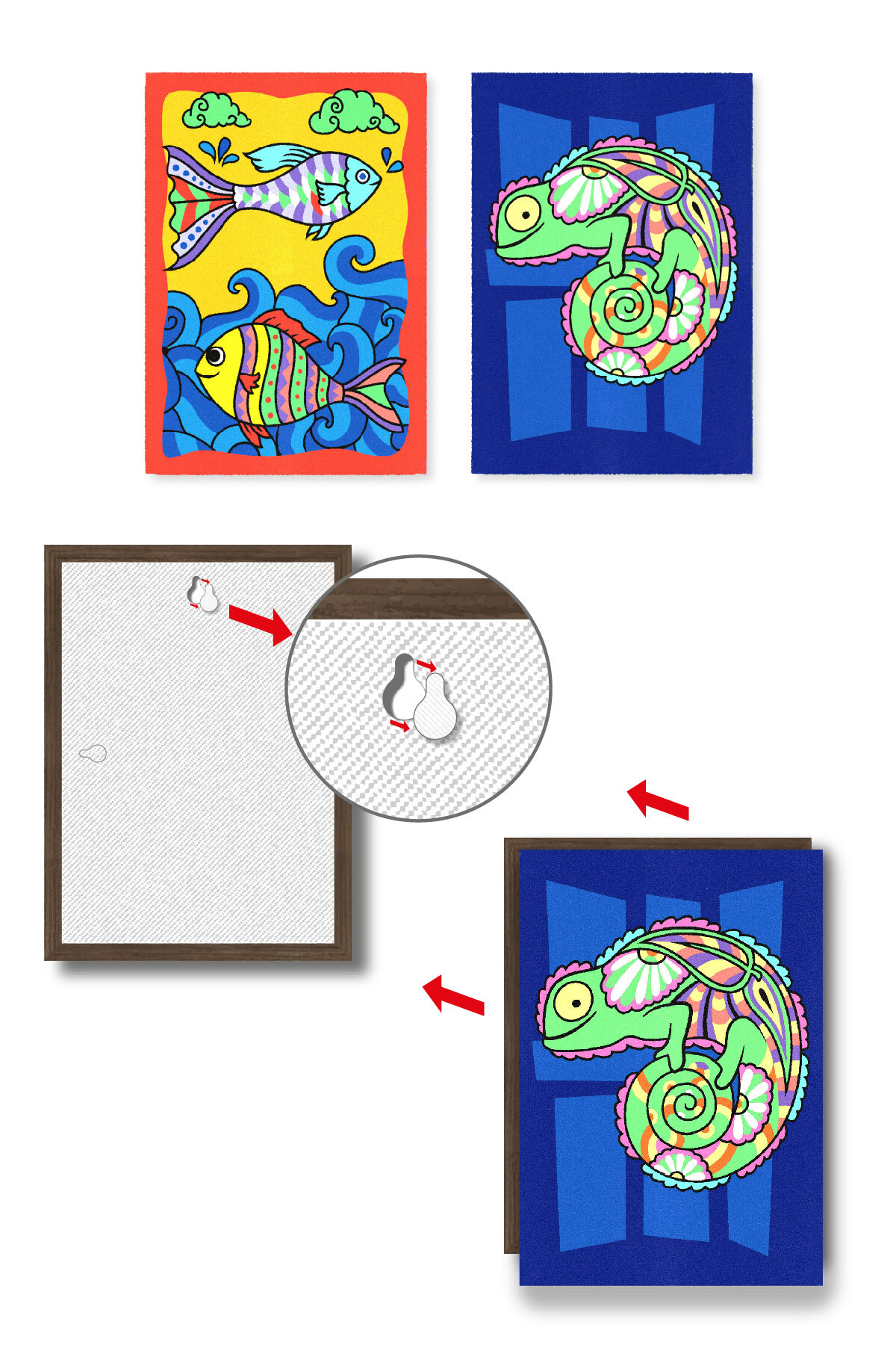 ست هنر شن و نقاشی روی شن بزرگسالان - قلعه قرمز (ykf-03)