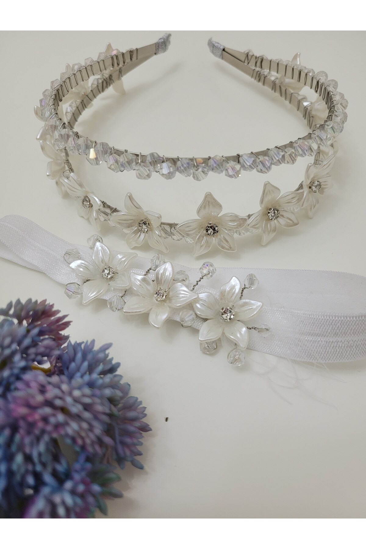 Sitilo Aksesuar Hüner Aksesuar Anne Bebek I?kili Taç Bandana Lohusa Seti, Özel Gün Seti fotoğrafı 2 (önizleme)