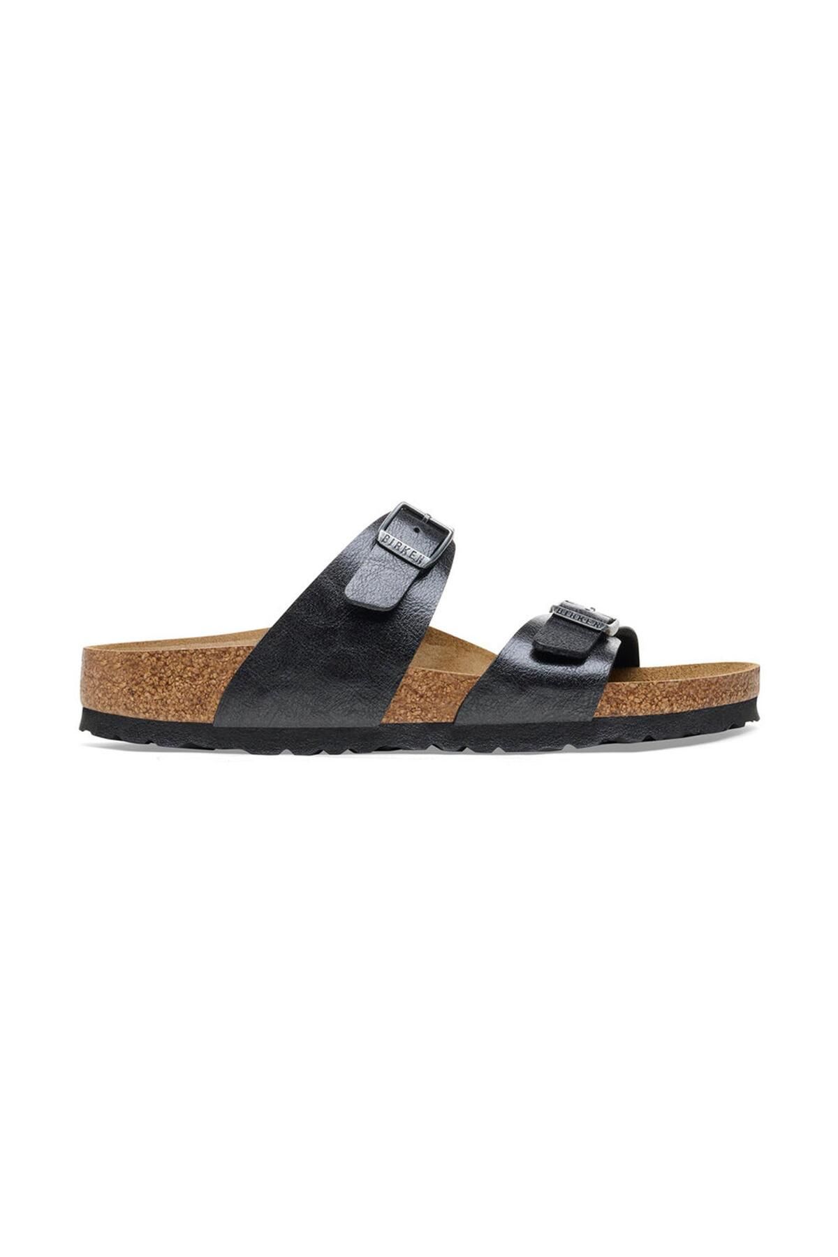 دمپایی خاکستری زنانه سیدنی BF برازنده اورجینال Birkenstock