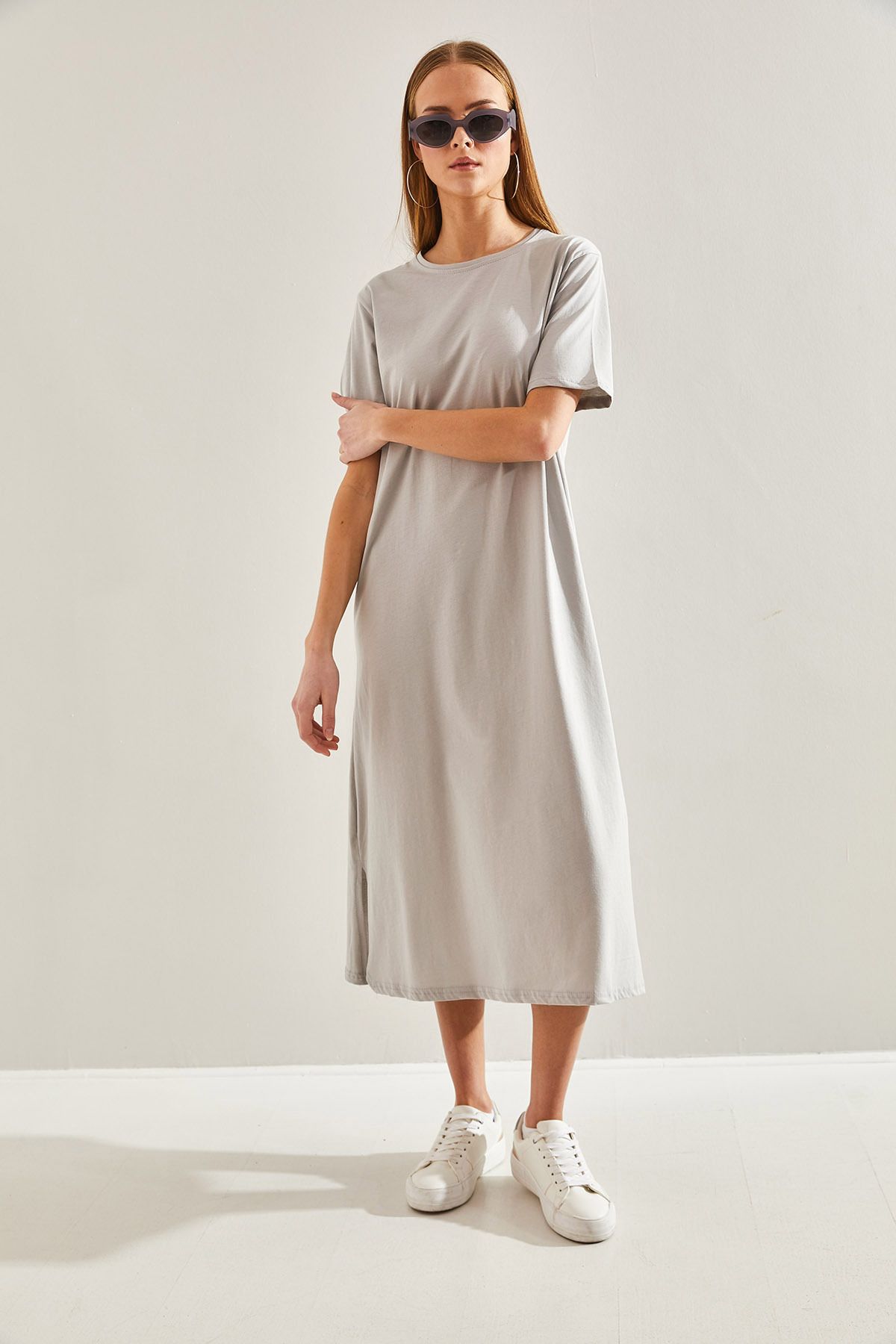 Bianco Lucci-Damen Double Basic Kleid 3