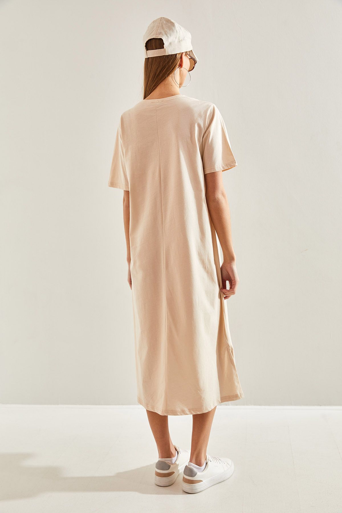 Bianco Lucci-Damen Double Basic Kleid 7