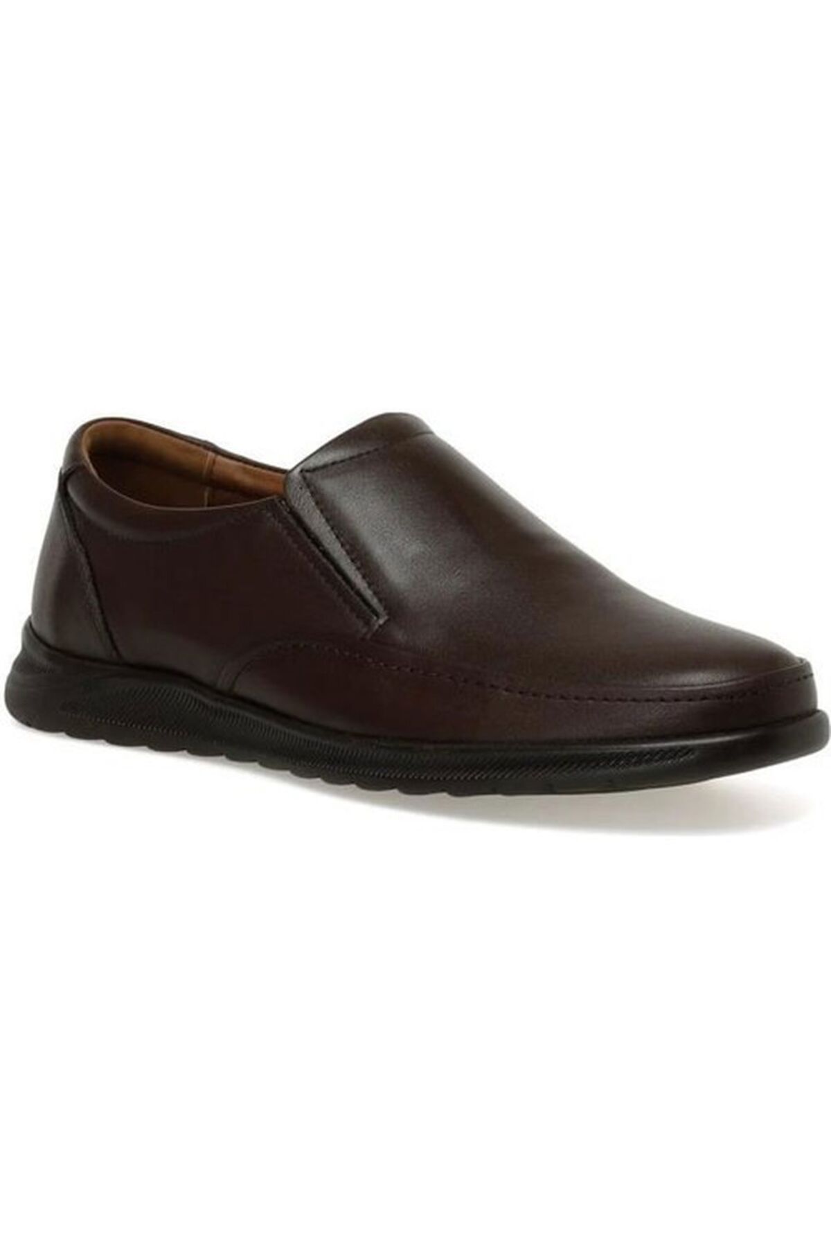 Polaris-106726 GENUINE LEATHER 5 POINT BROWN MEN'S SHOES 1