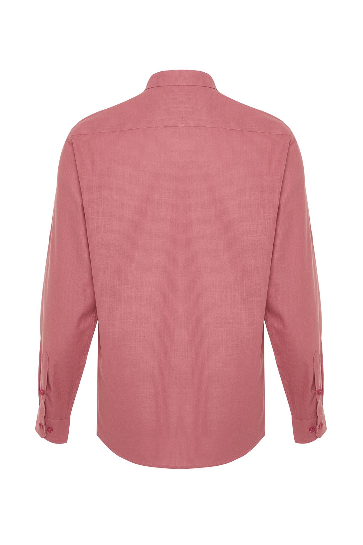 Trendyol Collection-Πουκάμισο με επωμίδες με γιακά Dusty Rose - Κανονική εφαρμογή TMNSS24GO00039 8