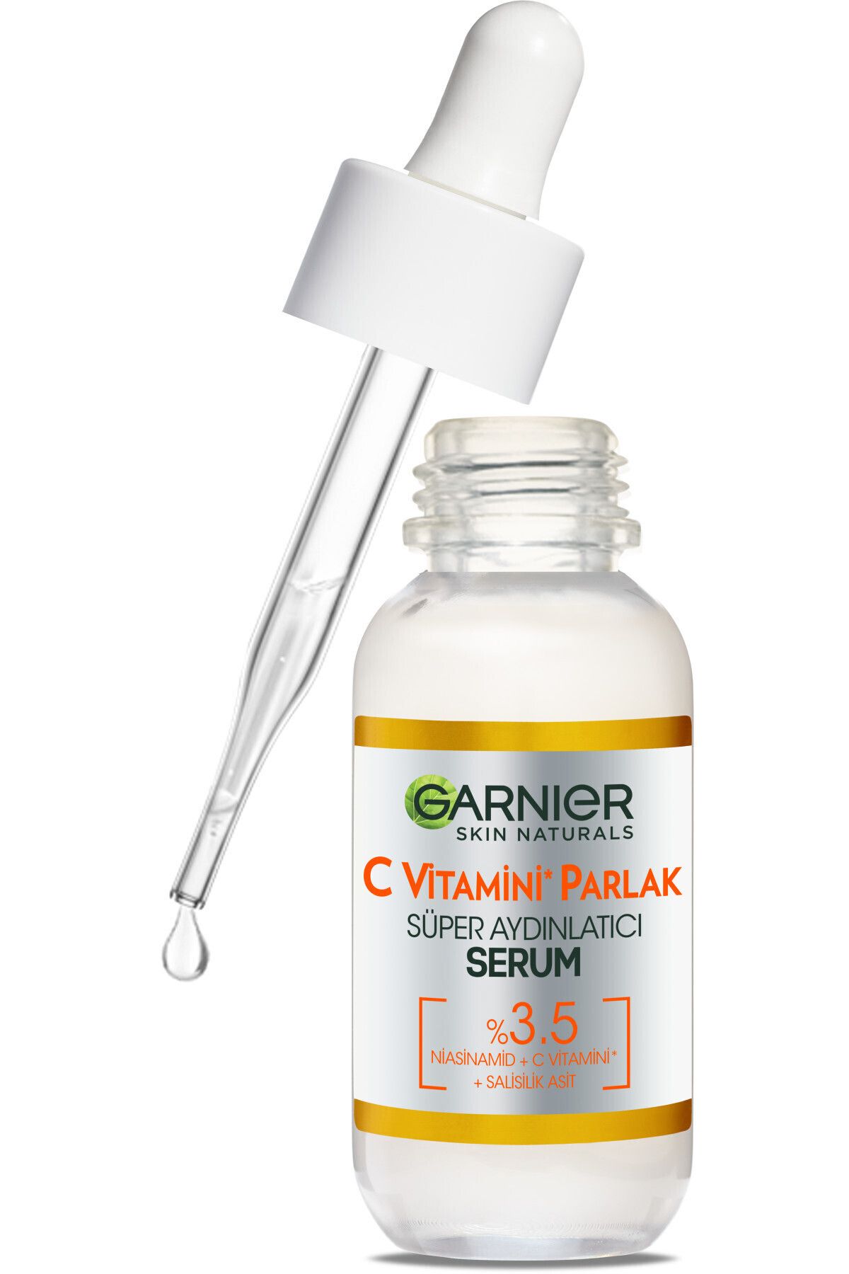 Garnier سرم روشن‌کننده فوق العاده ویتامین C 30 میلی‌لیتر همراه با ماسک چشم کاغذی برای کاهش تحت چشمی