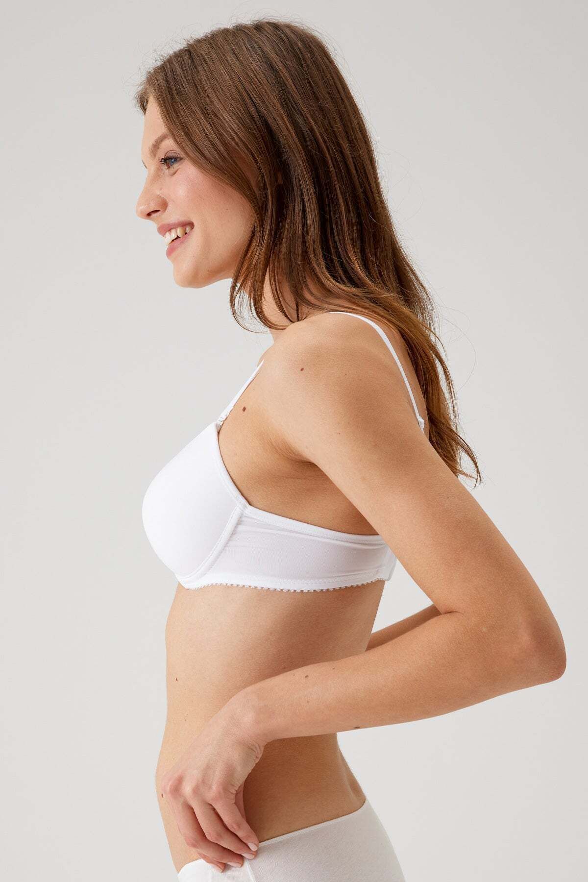 Pierre Cardin-White Adria 6805 Micro Bra Set - Economical Pack of 2, Push up Padding, with C Cup Option 3