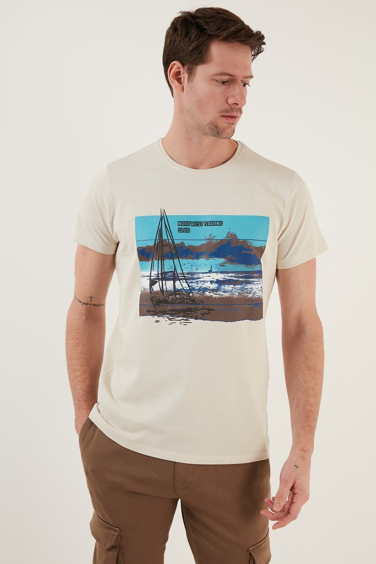 تیشرت مردانه اکرو بوراتی | 541YELKEN اورجینال - تصویر 3