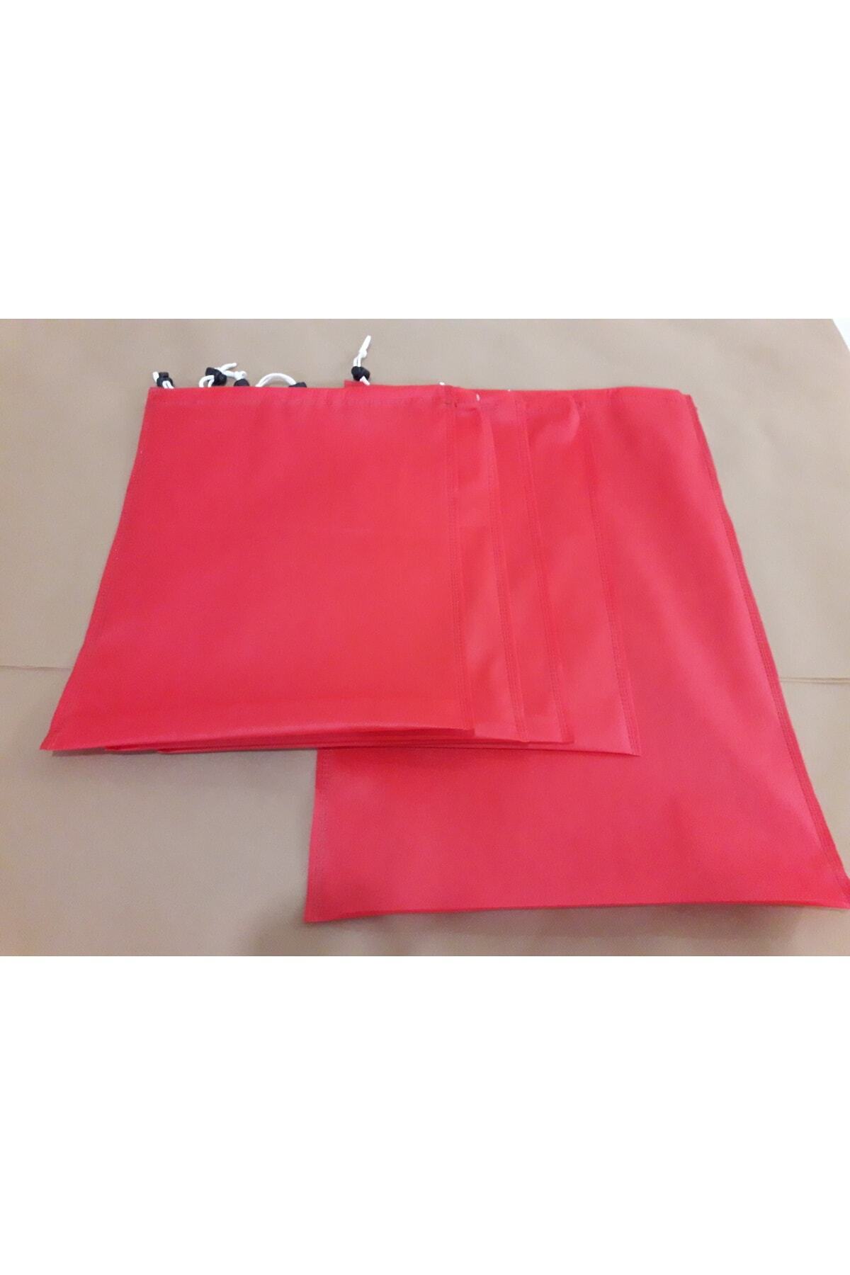 Ayakkabı Torbası, Ayakkabı-bot Koruyucu,saklama Torbası Kılıfı Ve Kirli Çamaşır Torbası - 5 Adet, Kırmızı Renk