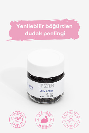 Juniper Natural Doğal Böğürtlen Dudak Peelingi - Onarıcı, Arındırıcı, Besleyi...