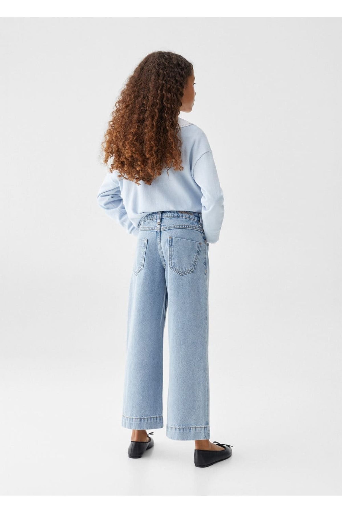 MANGO Kids-Παντελόνι Culotte Jean 4