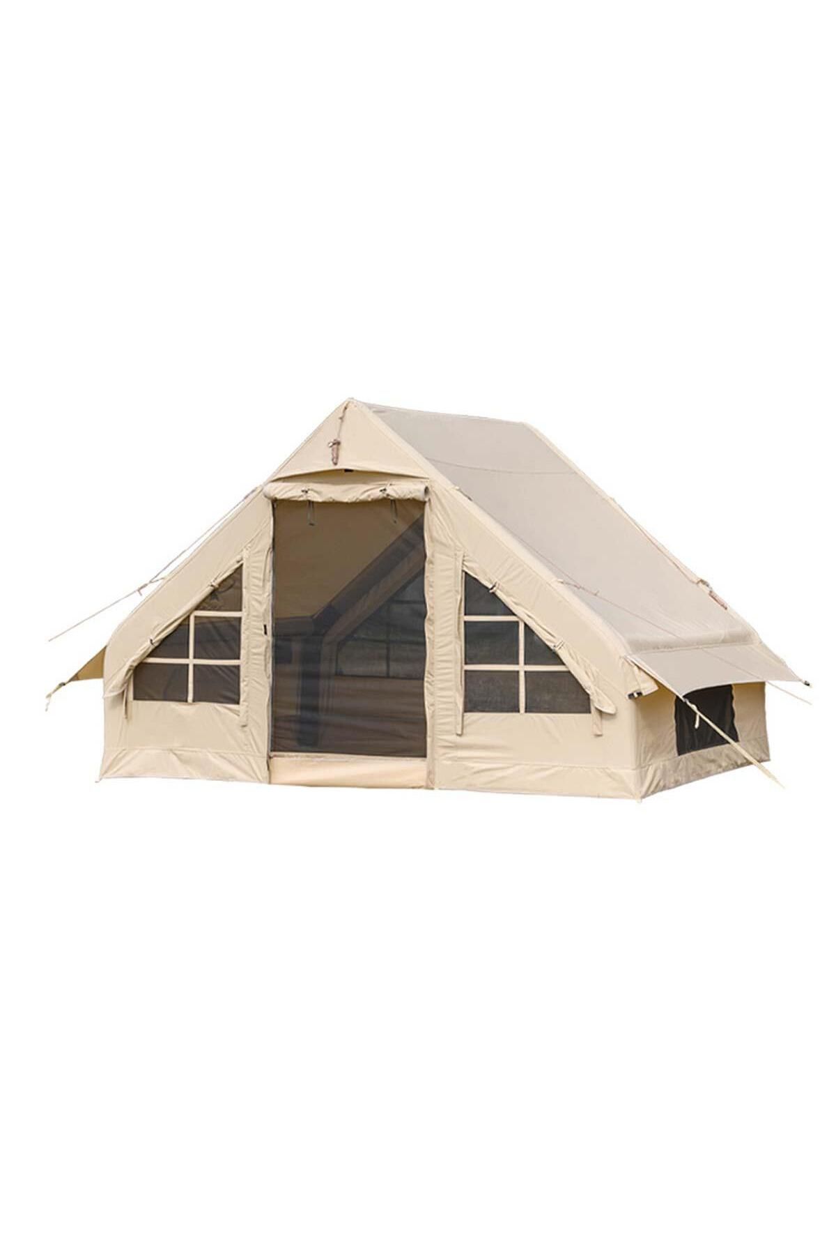 Madfox Bigless Glamping Cotton Inflatable Şişme Çadır [ Baca Çıkışlı ]