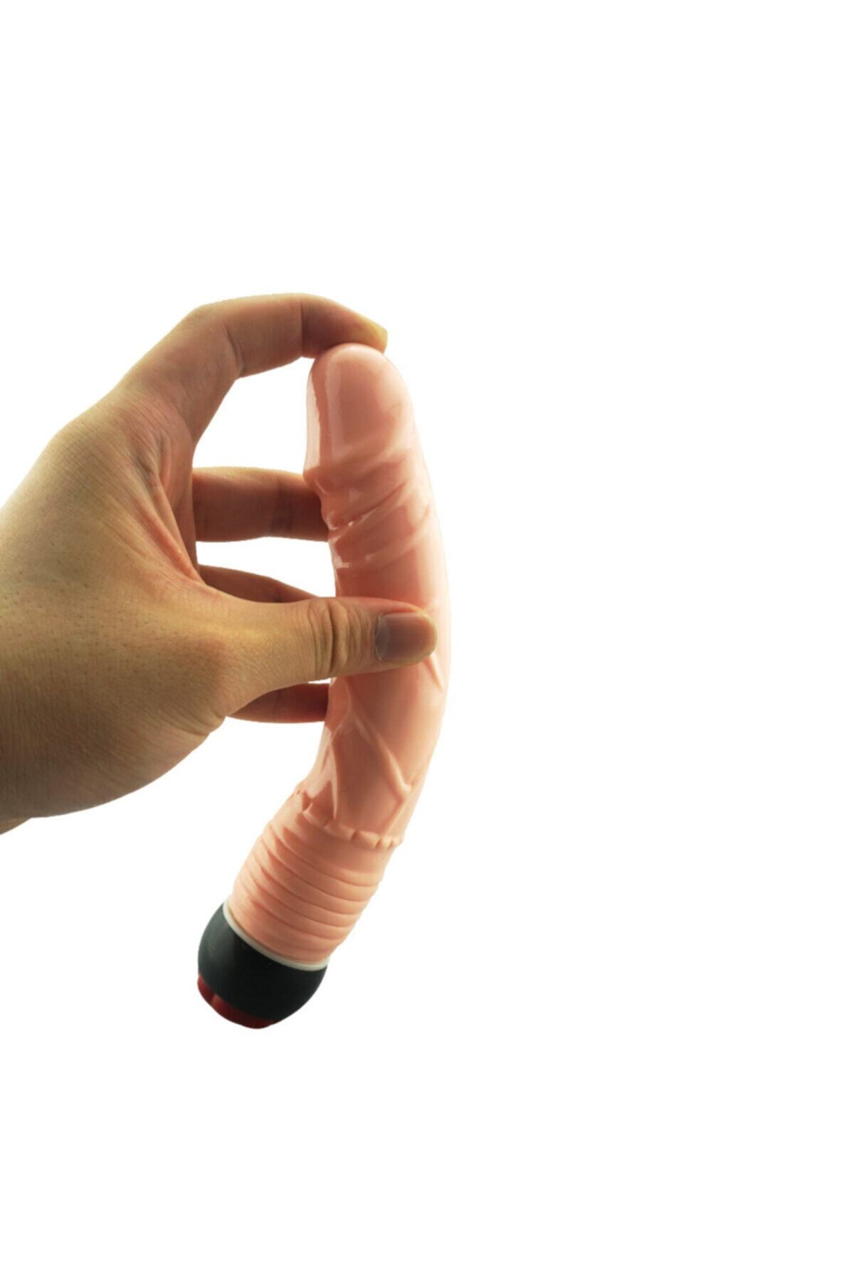21 Cm Uzunluğunda Titreşimli Dildo Vibratör