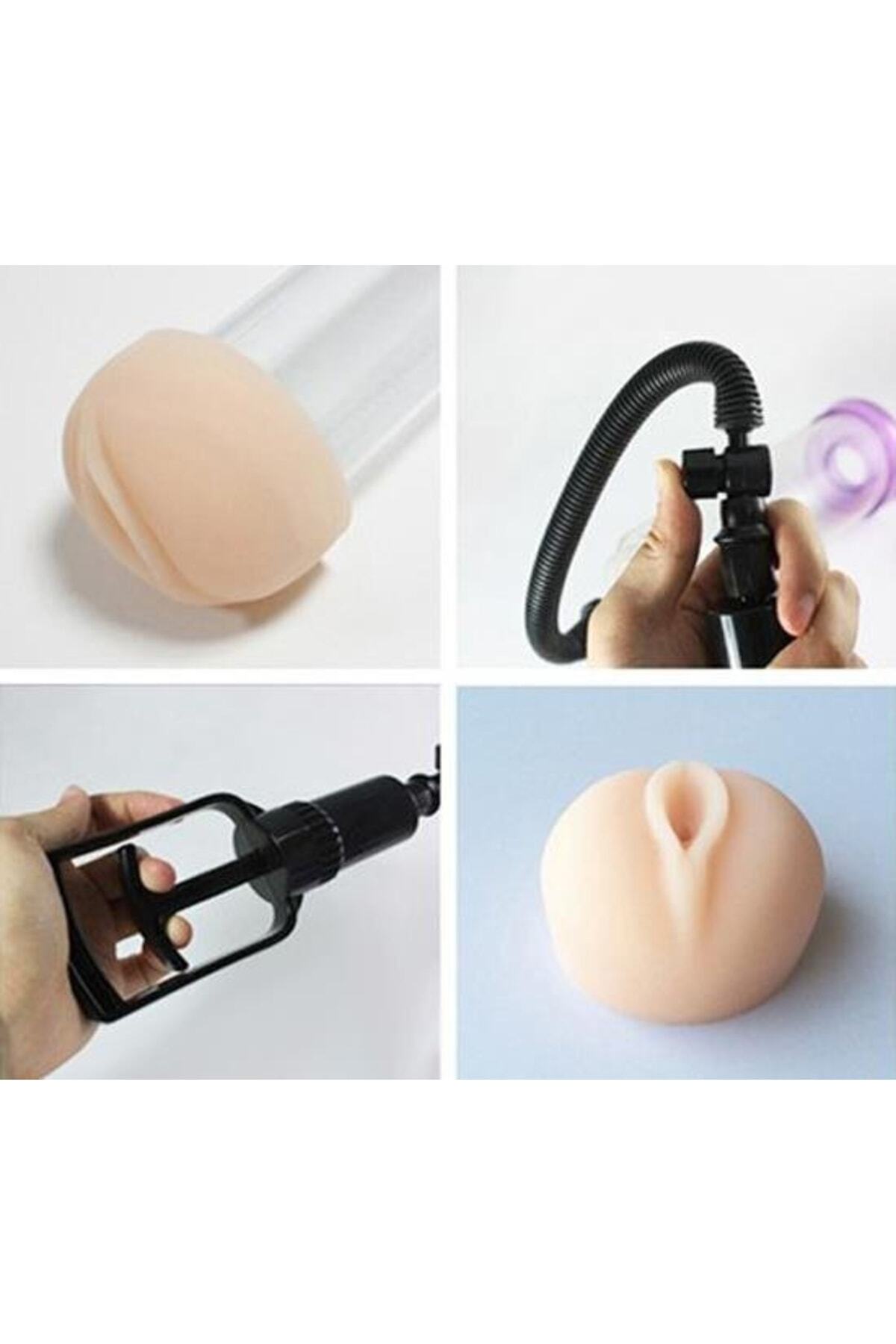 Vajina Başlıklı Vakum Yapabilen Penis Pompası