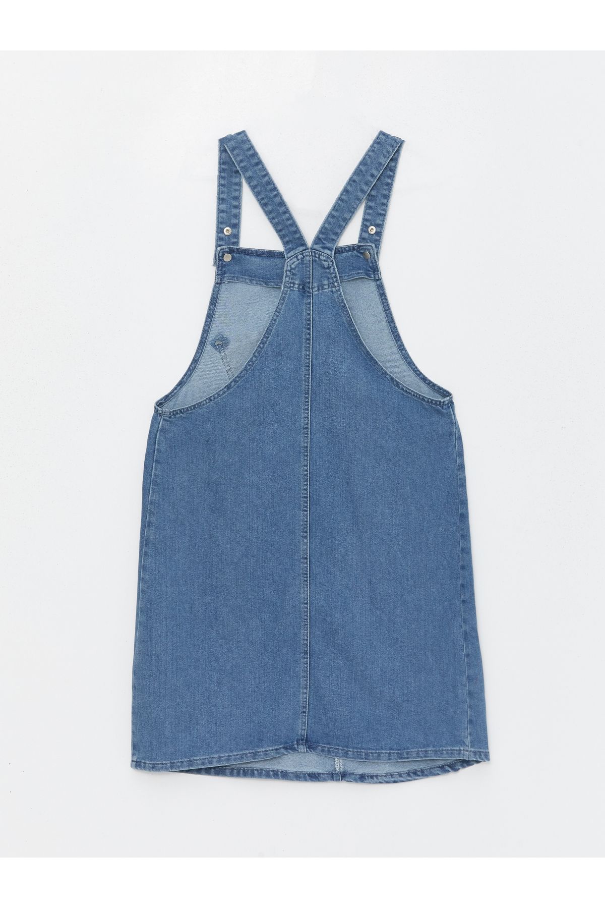 LC Waikiki-Umstands-Jeans-Salopette – quadratischer Kragen, flacher Riemen 7