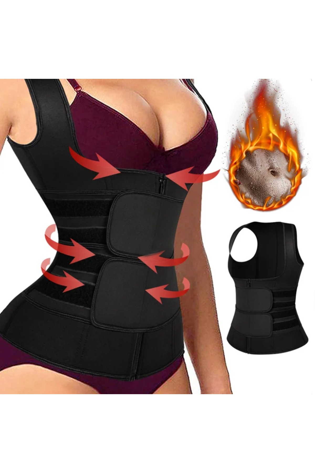 EZRA Orijinal Kadın Neopren Yelek Korse