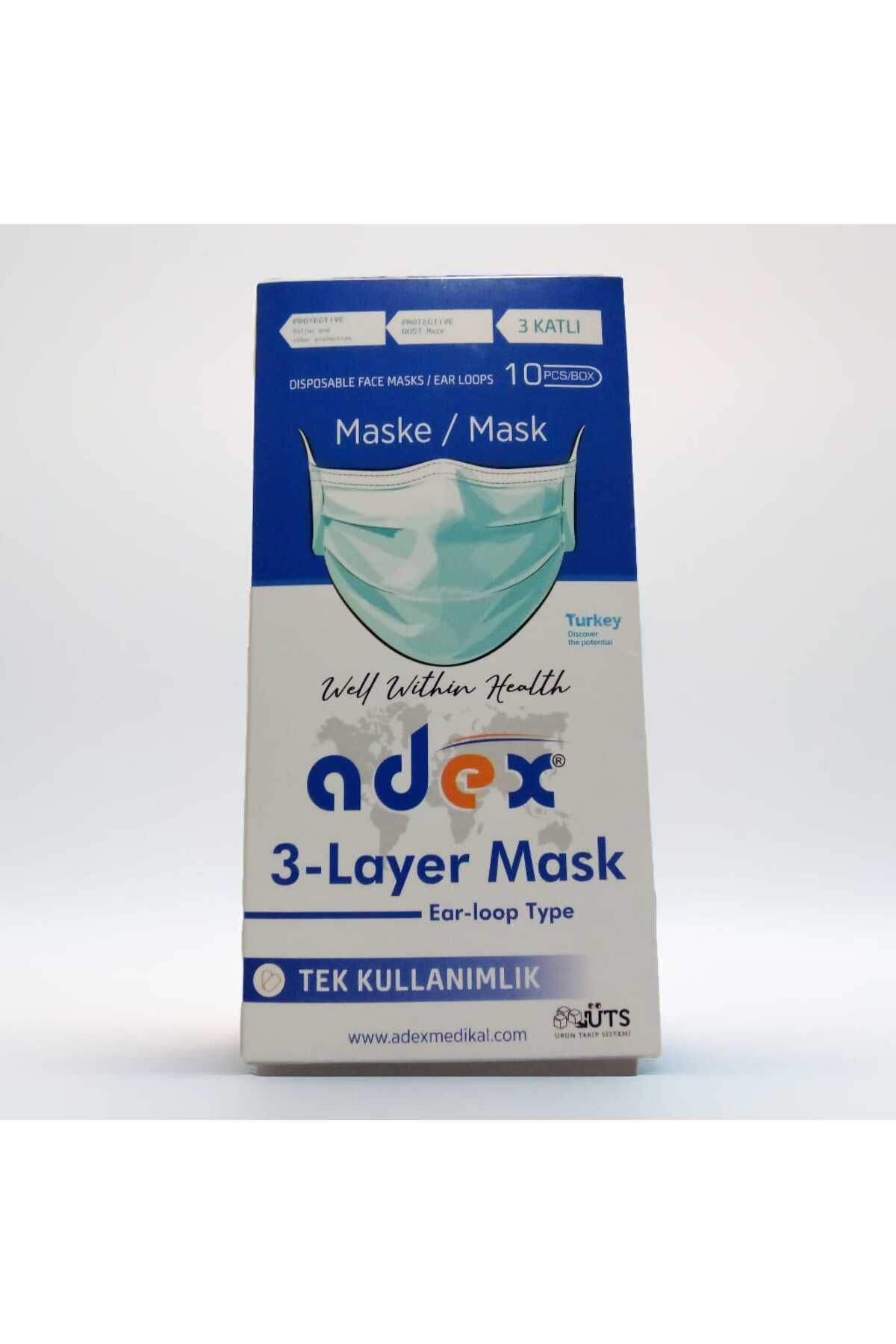 Adex 3-LAYER MASK-TEK KULLANIMLIK