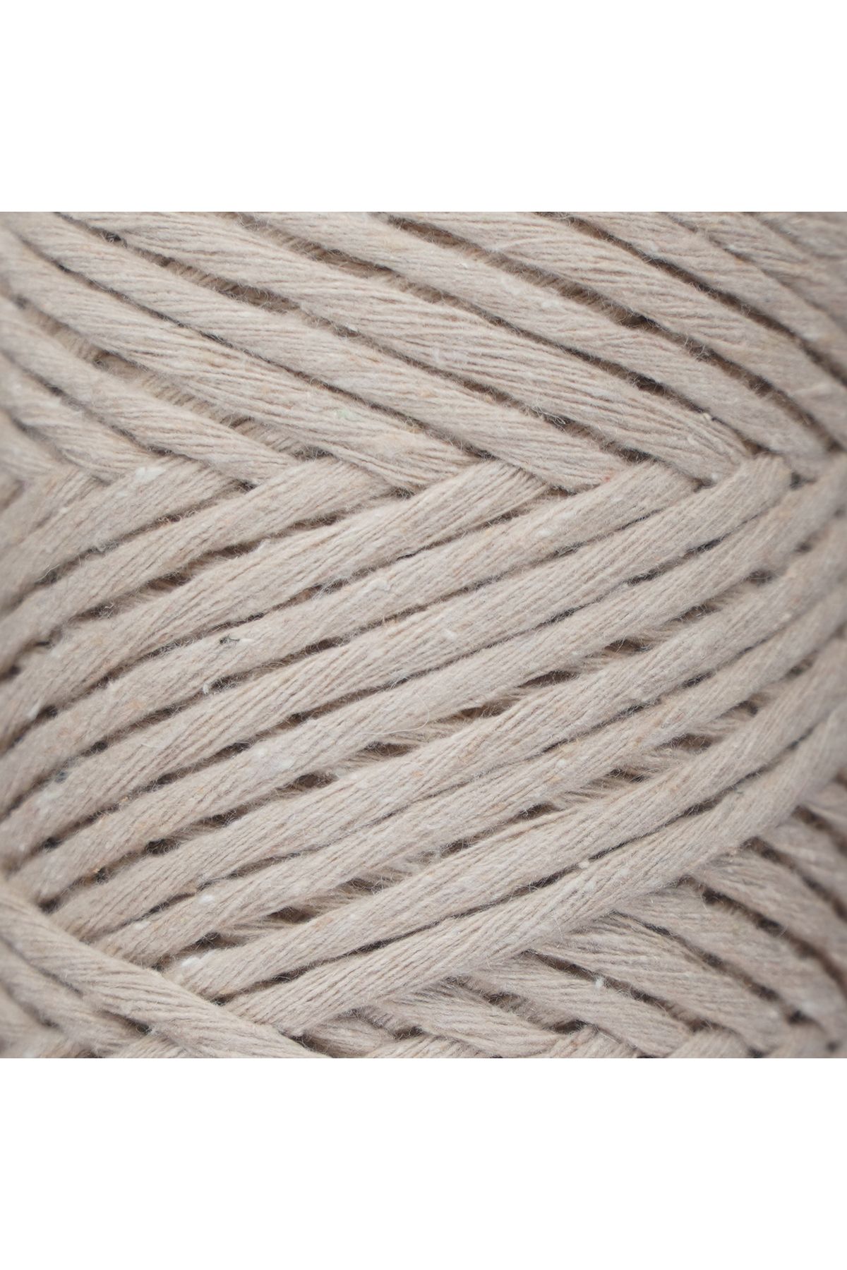Makromecity-Scalloped Macrame Thread 3mm Scalloped Cotton Macrame Thread Macrame Thread Milk Coffee 3