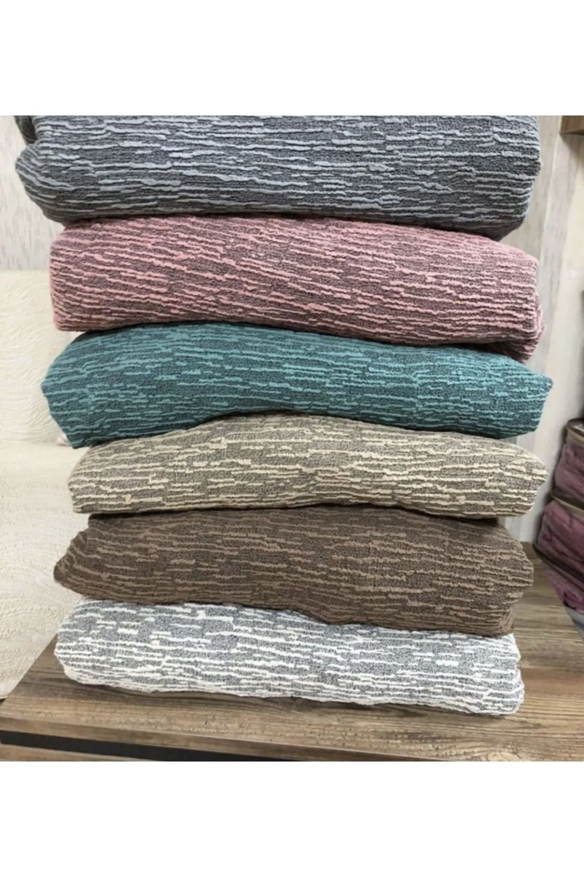 ÖZMAKAN-Bumbac flexibil 3 3 1 1 Jacquard - Set de huse de canapea elastic elastic 5