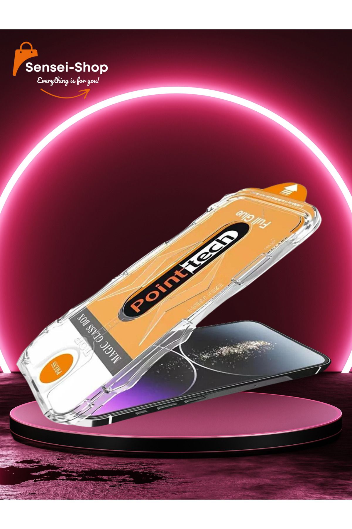 POINTTECH-Pointtech Magic Screen Protector Compatible with iPhone 14 Promax - with Easy Application Apparatus 5