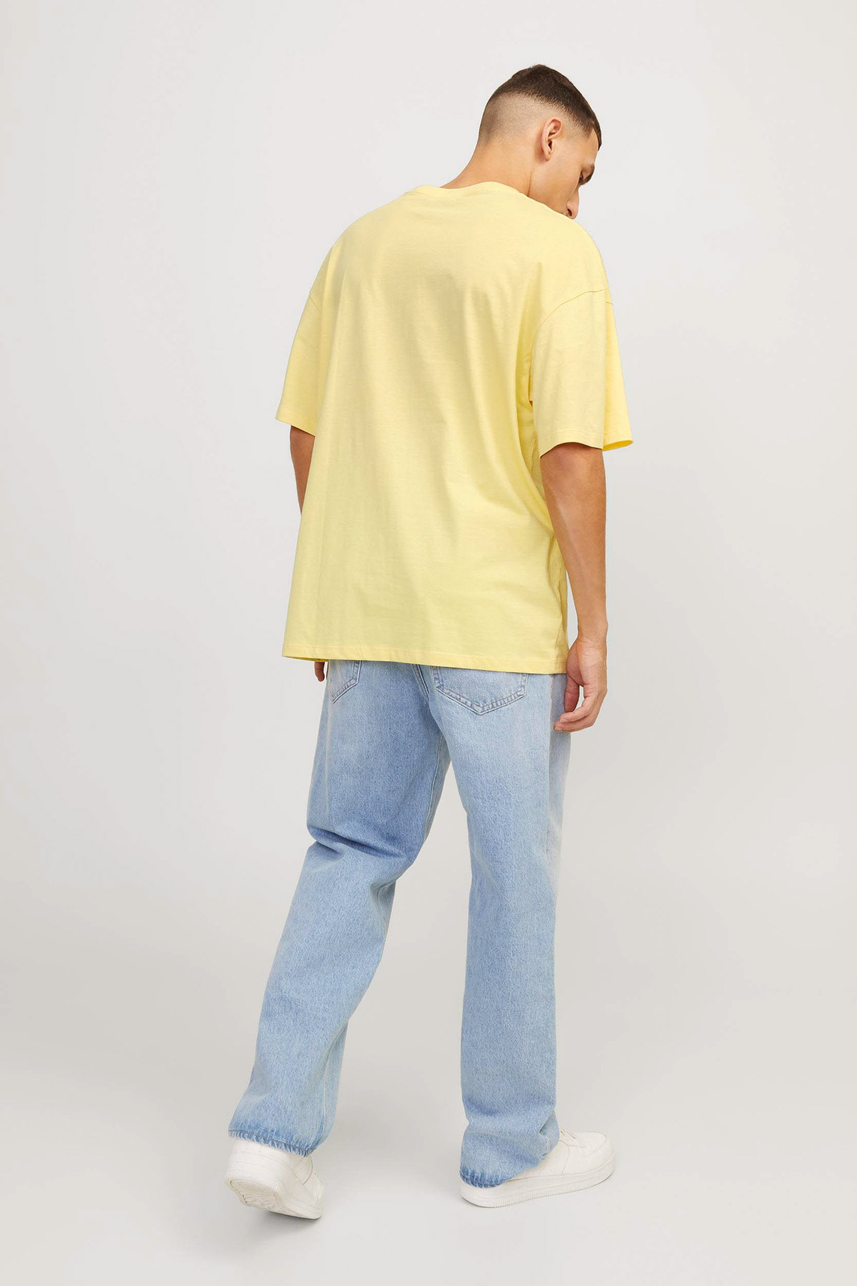 تیشرت مردانه زرد جک اند جونز | JORBLOCKPOP TEE SS CREW N اورجینال - تصویر 4