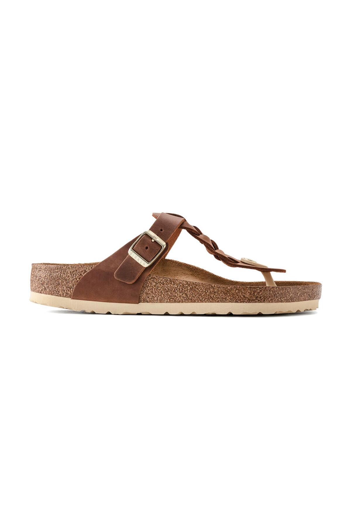 دمپایی بیرکن استاک زنانه چرم مصنوعی نارنجی  راسته      لباس خانگی | Birkenstock 1021336 DE - تصویر 5