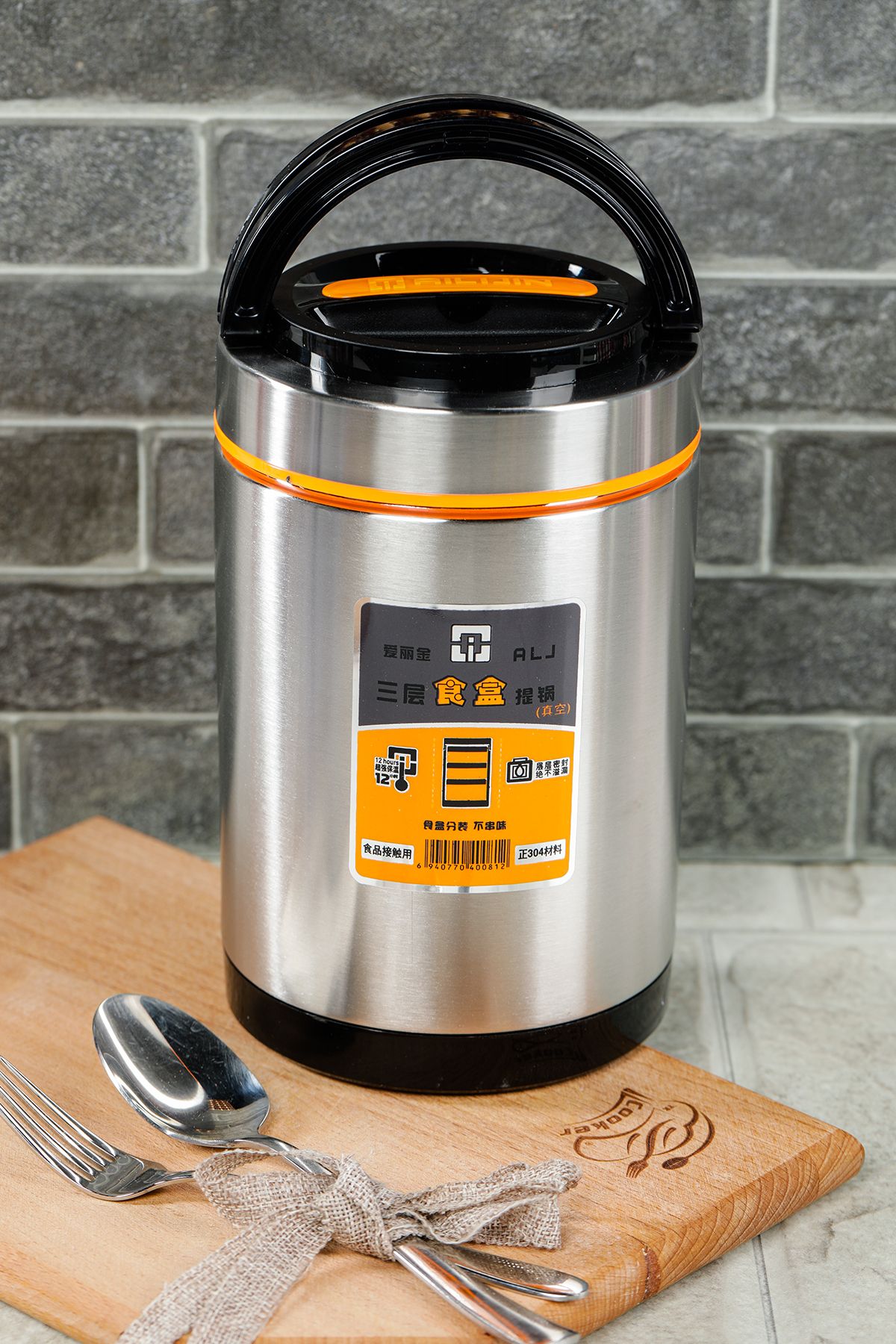 فلاسک سبز 3 'LT 1.9 LT لوکس استیل ضدزنگ Thermos Storey Paining Cooker