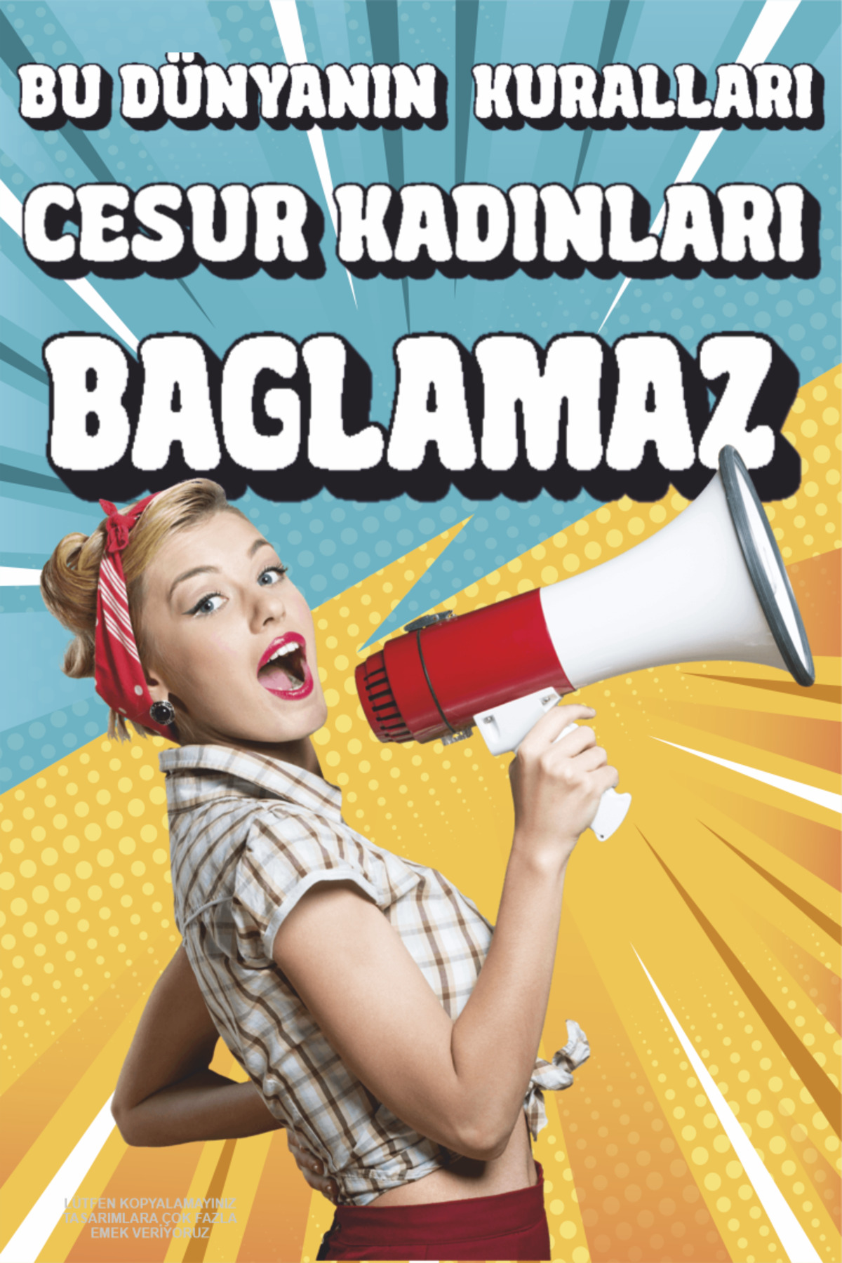 WOMEN 'S COURAGE FEMİNİST MOTIVATION ENCOURAGING WORDS RETOR WOODEN POSTER