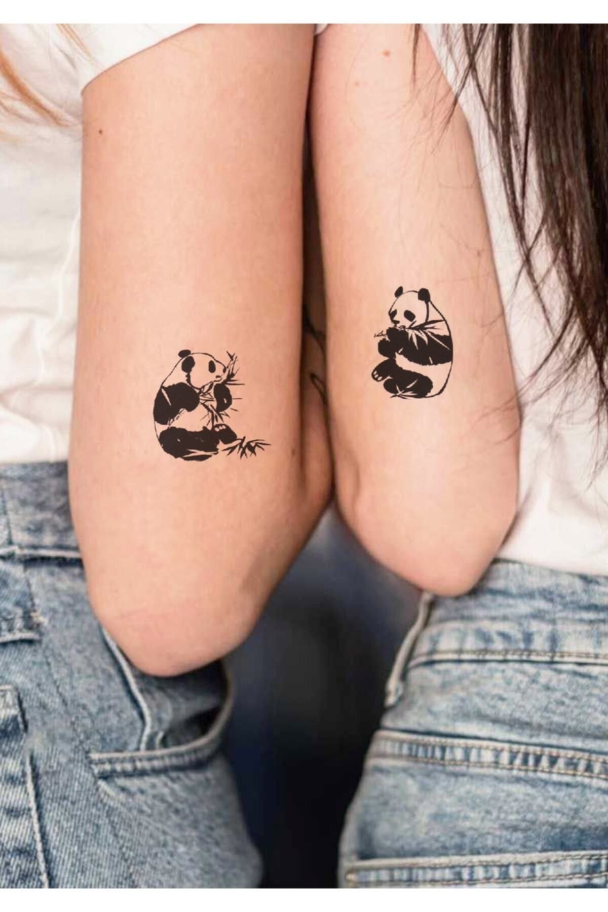 Simply Inked Sleepy Panda सेमी-परमानेंट टैटू डिज़ाइनर सेमी-परमानेंट टैटू  लड़कियों लड़कों के लिए पुरुषों के लिए वाटरप्रूफ स्टिकर साइज़: 2 x 2 इंच l  नीला ...