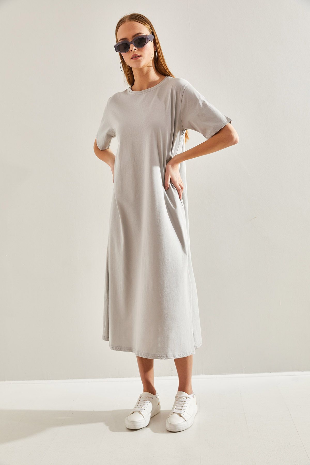 Bianco Lucci-Damen Double Basic Kleid 2