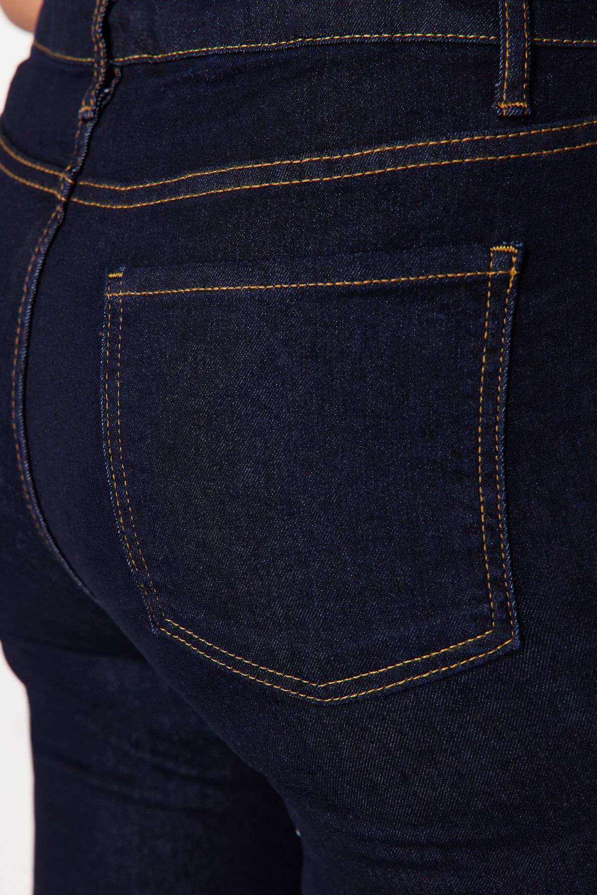 Trendyol Curve-Dark Blue Estra Flexible Skinny Jeans TBBSS24CJ00006 6