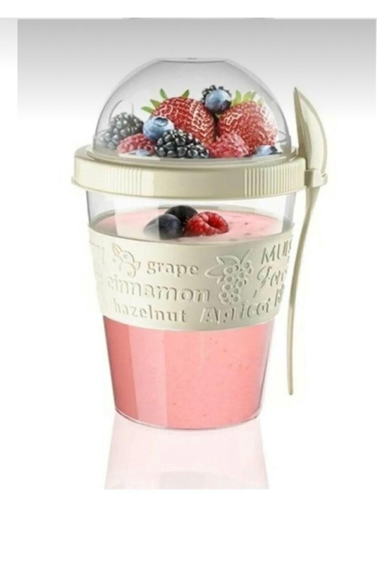 Dem Home-Yogurt Oat Muesli Diet Storage Container Practical Portable with Spoon and Lid Takeandgo Cup with Storage 2
