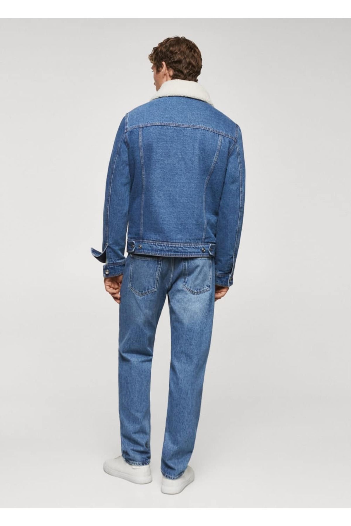 MANGO Man-Furry denim jacket 4