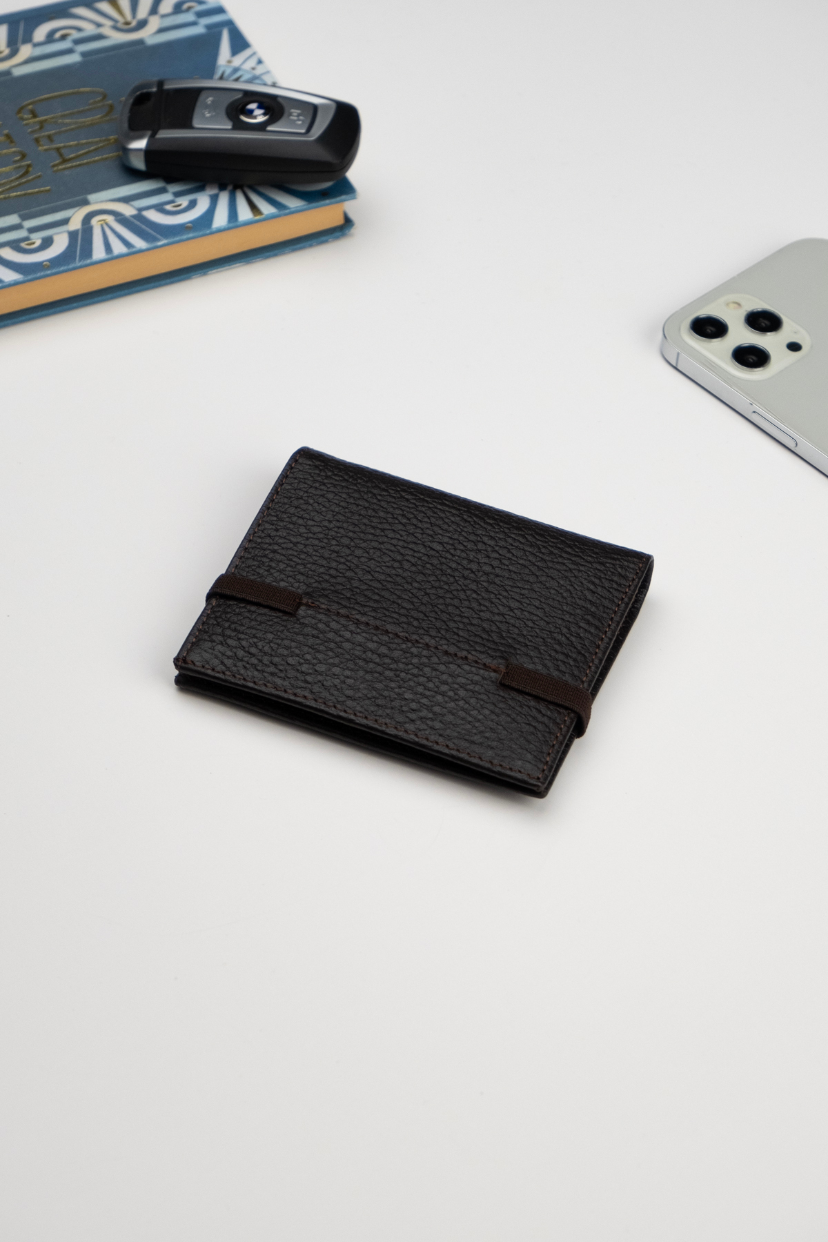 Niki Leather Alex Kahve Gerçek Deri Unisex Kartlık Cüzdan görsel 6