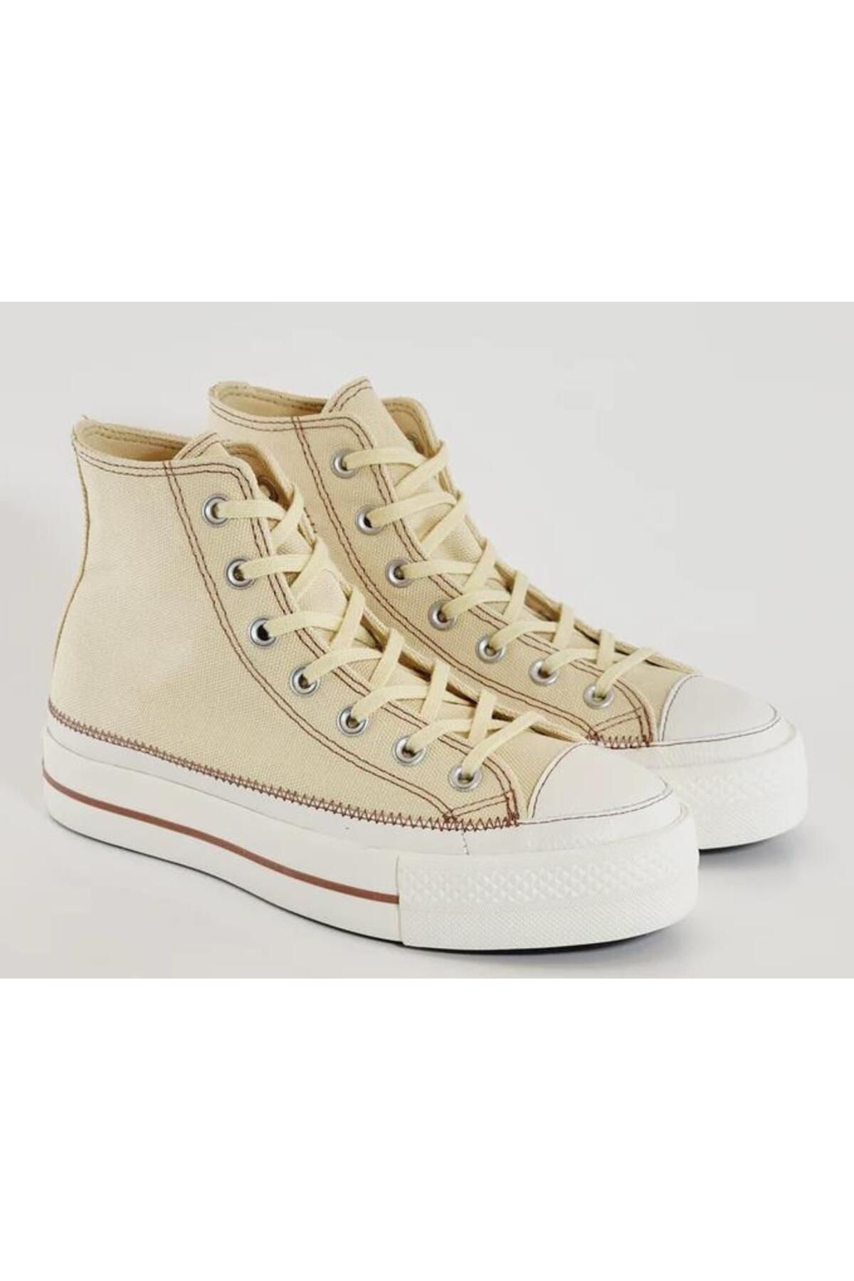 Converse Chuck Taylor All Star Platform Yellow Casual Sneakers Trendyol