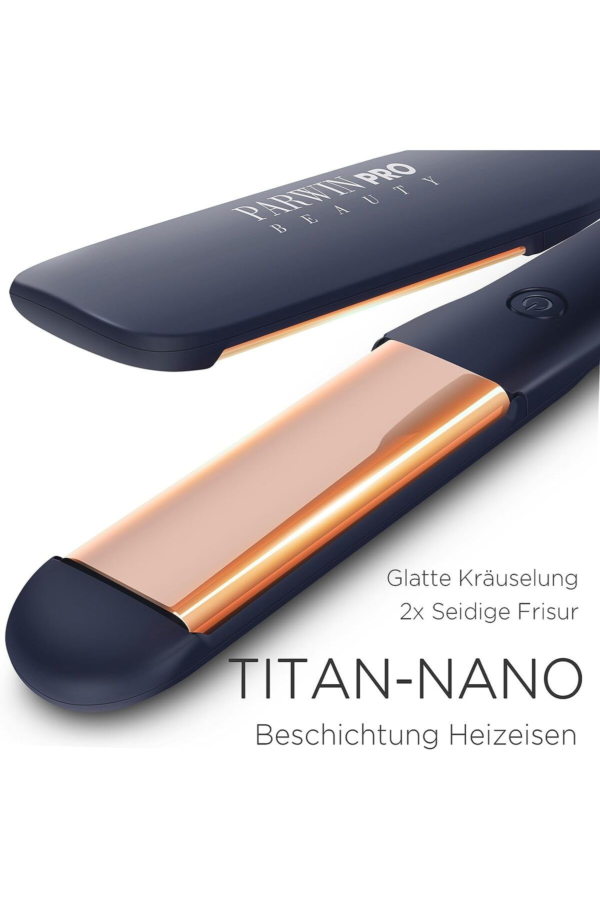 PARWIN PRO BEAUTY 32mm Nano Titanium Plated Hair Straightener Wide Heating Plate 2 in 1 with LCD Display Trendyol