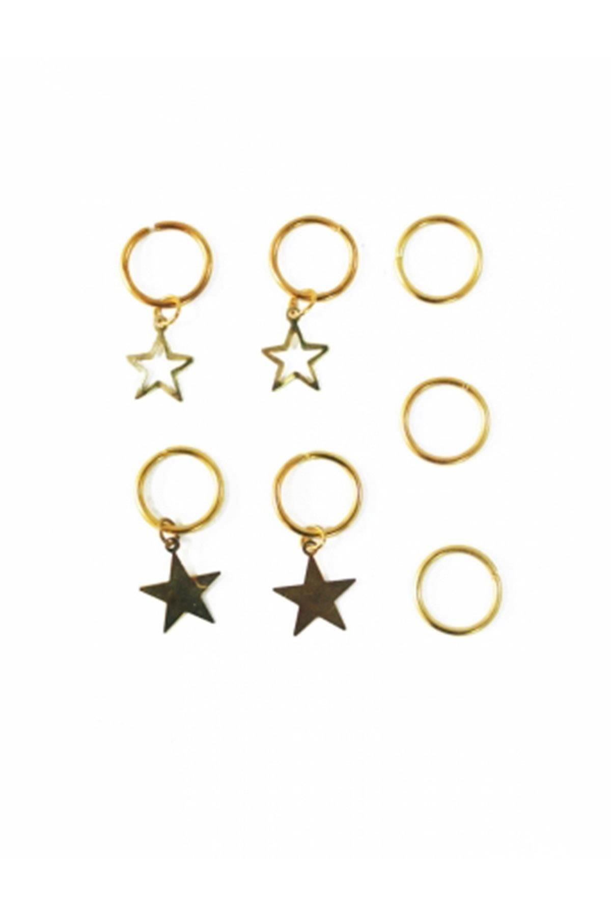 New Obsessions-Hair Earrings 7 Pieces Stars 2
