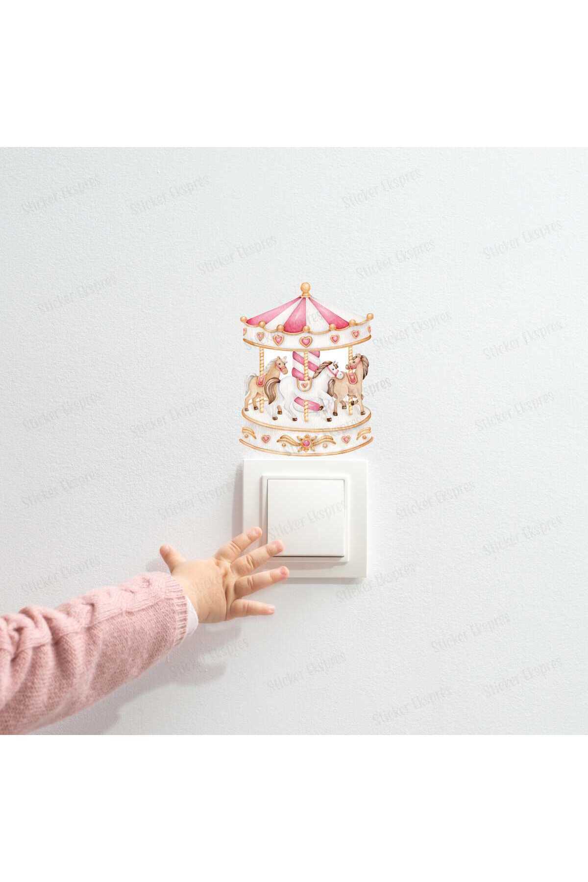 Sticker Ekspres Pembe Atlı Karınca P16 Priz Sticker fotoğrafı 2 (önizleme)