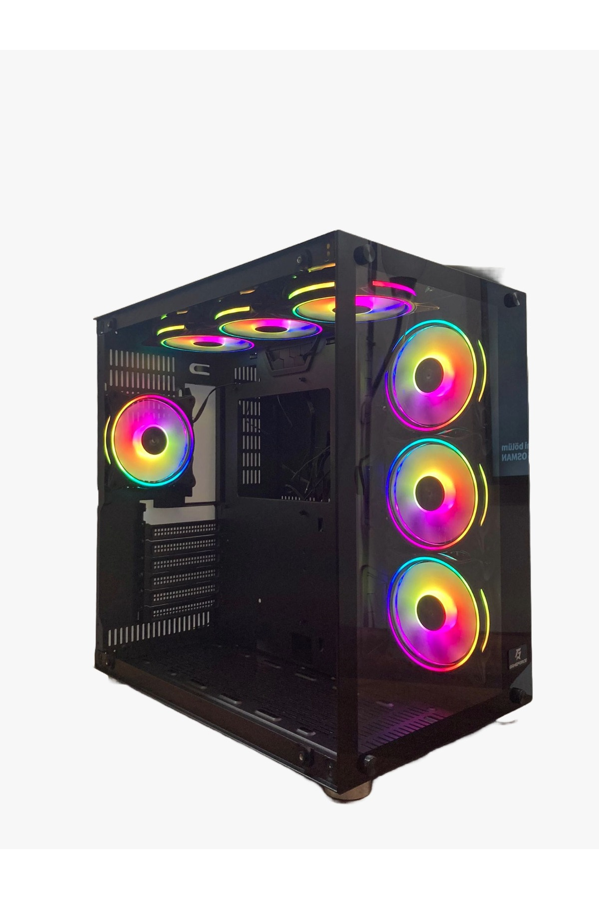 GAMEFORCE Atlantis 7x120 Mm Fanlı Rgb Kumandalı Kontrolcülü E-ATX