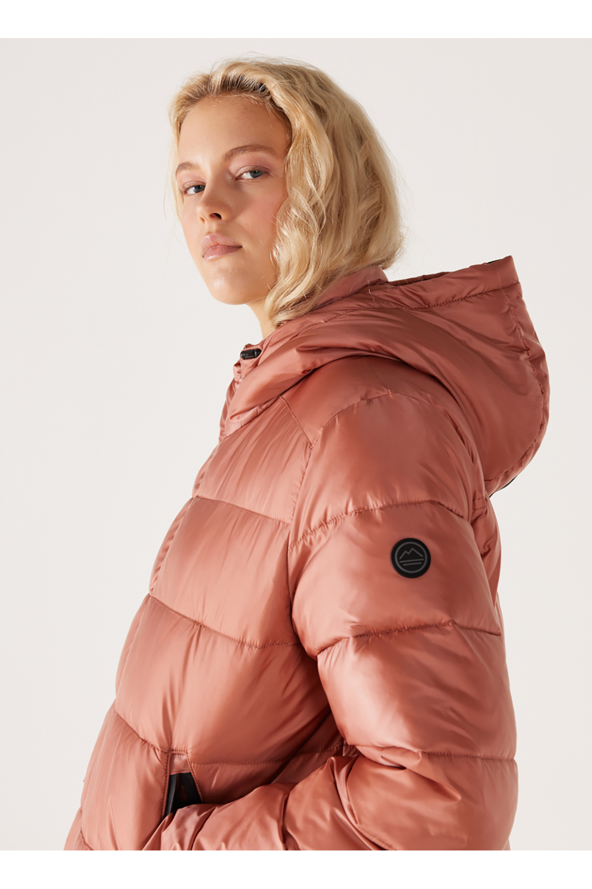 کاپشن WRANGLER رانگلر زنانه قهوه ای روشن W232196219 اورجینال - تصویر 4