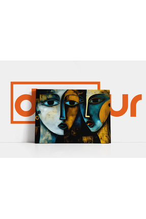 Dovaur Soyut Picasso Özel Tasarım Kanvas Tablo